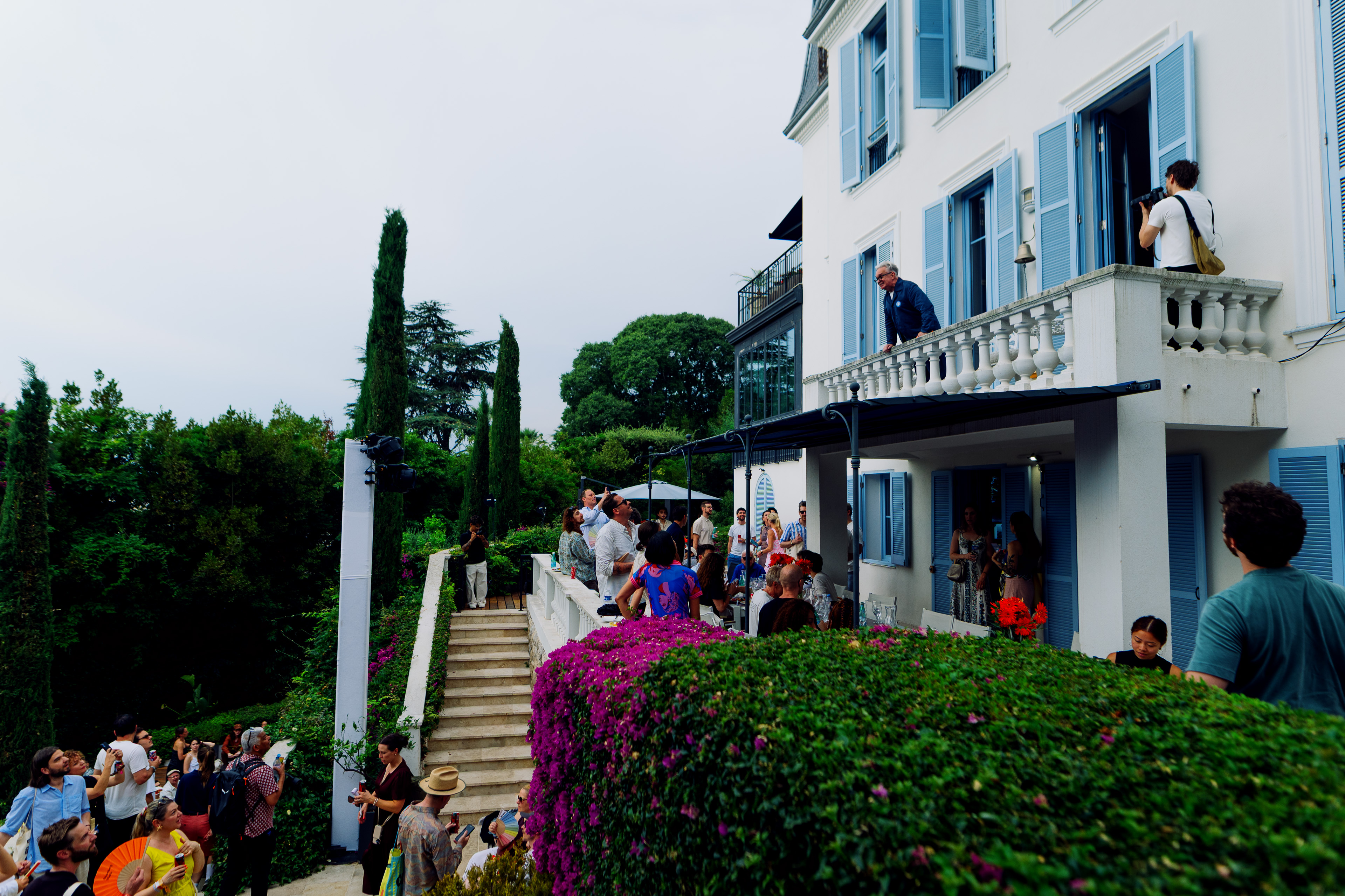 COLLINS House villa exterior at dusk, Cannes Lions 2026