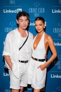 Eric Nam and Maura Higgins at Crane Club Privé