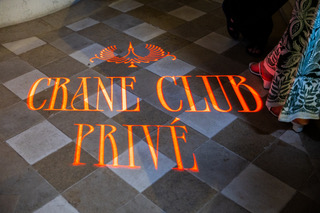 Crane Club Privé neon floor signage